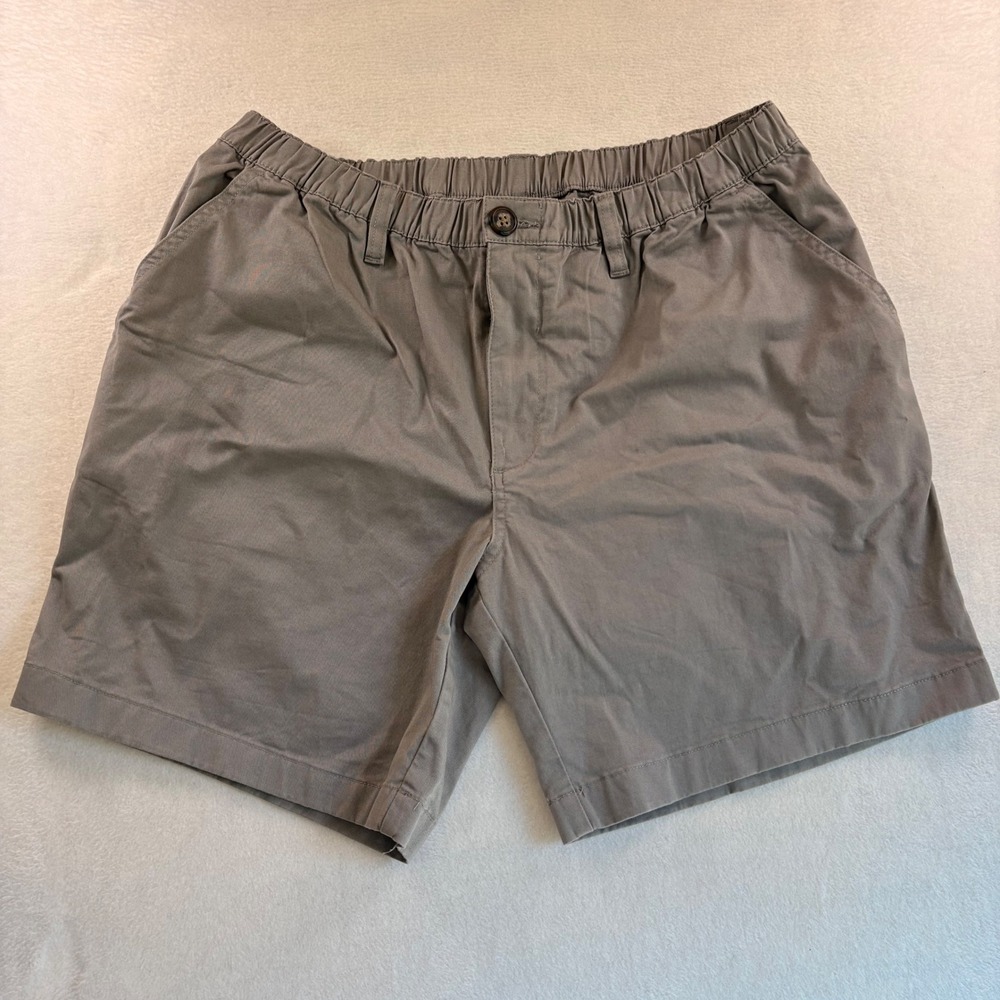 Chubbies Originals Mens Grey Elastic Waist 7 Inch Inseam Casual Shorts XL